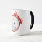Mug de café rouge Plaid personnalisé - Ajouter vot (Devant droit)