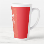 Mug de café rouge romantique Toi & Moi (Droite)