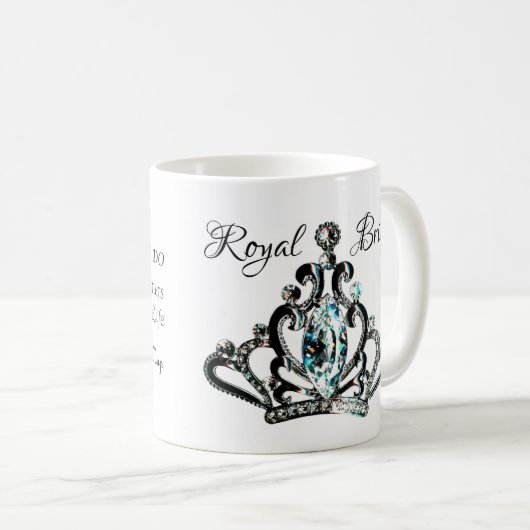 Mug de café "Royal Bride" (Devant droit)