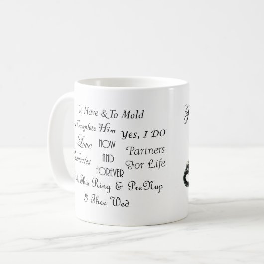 Mug de café "Royal Bride" (Devant gauche)