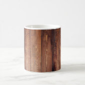 Mug de café rustique à l'aspect bois (Centre)