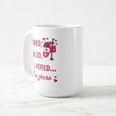 Mug de café Saint Valentin Signé, Scellé, Livré (Devant gauche)