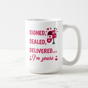Mug de café Saint Valentin Signé, Scellé, Livré