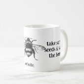 Mug de café - Sauvez l'abeille (Devant droit)