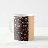 Mug de café "Scared Bean" - Pour les amateurs de c (Devant gauche)