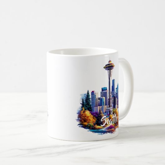Mug de café Seattle (Devant droit)
