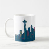 Mug de café Seattle Skyline (Gauche)
