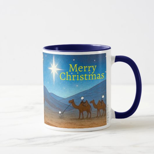 Mug de café selfie de nuit sainte de Noël 330 ml (Droite)