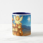 Mug de café selfie de nuit sainte de Noël 330 ml (Centre)