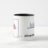 Mug de café shopaholé personnalisé (Centre)