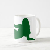 Mug de café Silhouette Femme (Devant droit)