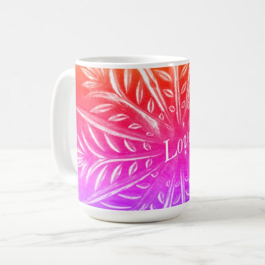 Mug de café simplement coloré (Devant gauche)