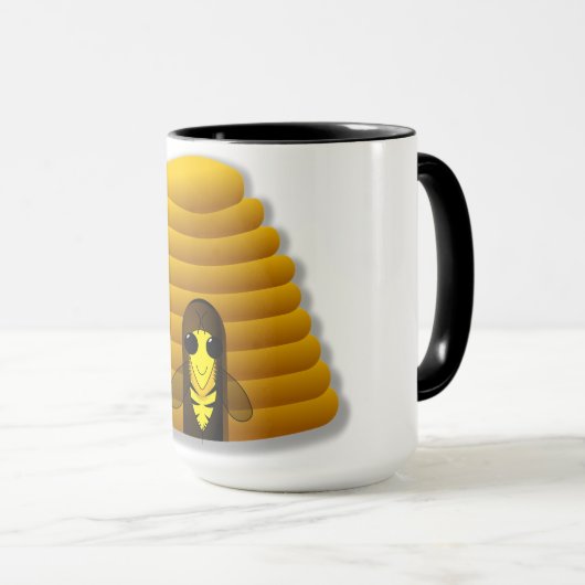 Mug de café Skep Beehive (Devant droit)