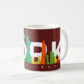 Mug de café Skyline New York (Devant droit)