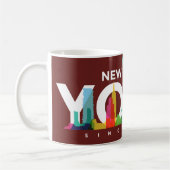 Mug de café Skyline New York (Gauche)