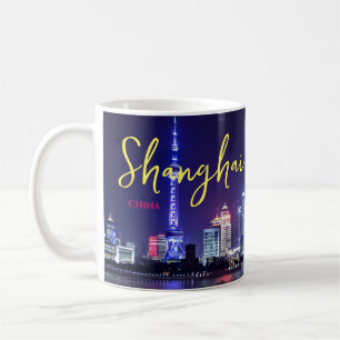 Mug de café souvenir cadeau de Shanghai Chine