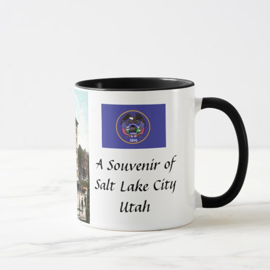 Mug de café souvenir - Salt Lake City, Utah (Droite)
