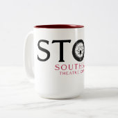 Mug de café stoïque avec logo Southbank (Devant gauche)