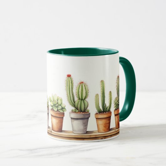 Mug de café succulent (Devant droit)