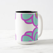 Mug de café succulent en floraison (Devant droit)