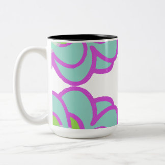 Mug de café succulent en floraison