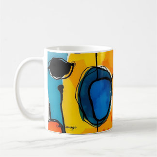 Mug de café "Sunrise Abstraite" par DAKimage