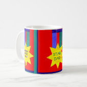 Mug de café 'Super Papa' (Devant gauche)