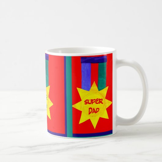 Mug de café 'Super Papa' (Droite)