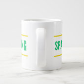 Mug de café T-shirt Spartan fort (Dos)