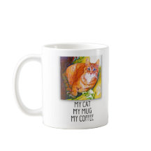 Mug de café Tabby orange