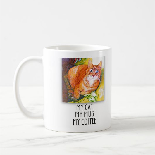 Mug de café Tabby orange (Gauche)