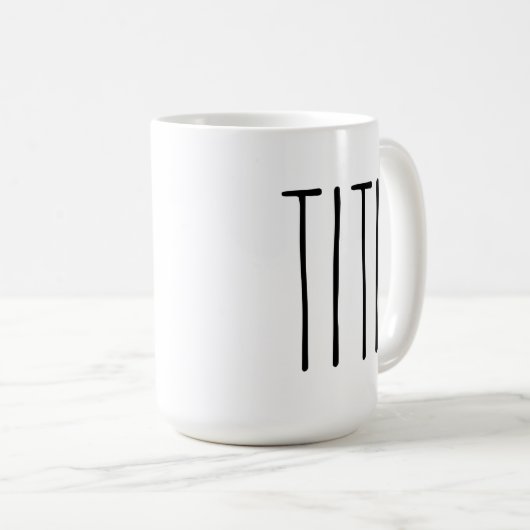 Mug de café TAE DUNN TITI (Devant droit)