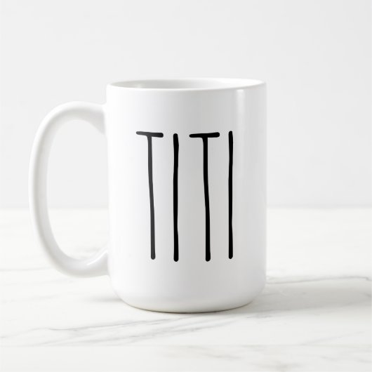 Mug de café TAE DUNN TITI (Gauche)