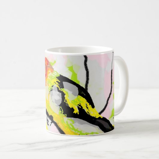 Mug De Café : Tanagers Oiseau De L'Oregon (Devant droit)