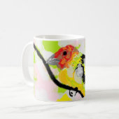 Mug De Café : Tanagers Oiseau De L'Oregon (Devant gauche)
