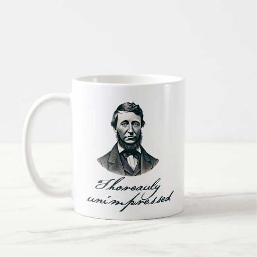 Mug de café "Thoreauly Unimpressionné" (Gauche)
