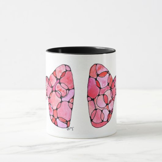 Mug de café - Thyroïde - Aquarelle (Centre)