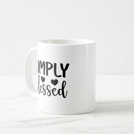 Mug de café tout simplement béni (Devant gauche)