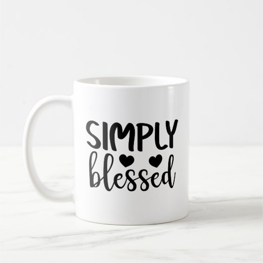Mug de café tout simplement béni (Gauche)