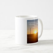 Mug de café Train Lever du Soleil (Devant droit)