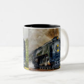 Mug de café - Train moteur à vapeur (Devant droit)