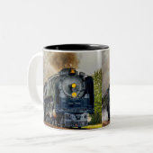 Mug de café - Train moteur à vapeur (Devant gauche)