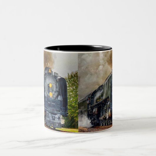Mug de café - Train moteur à vapeur (Centre)