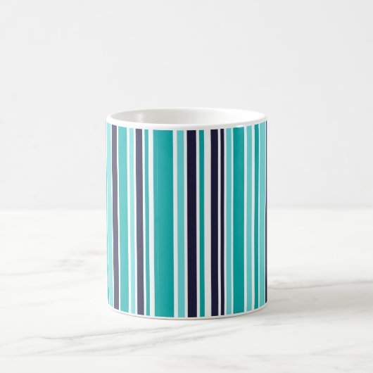 Mug De Café Turquoise Et Bleu Foncé (Centre)