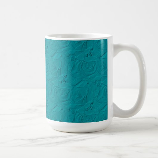 Mug de café TURQUOISE Rose en transit (Droite)