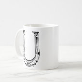 Mug de café "U" (Devant gauche)