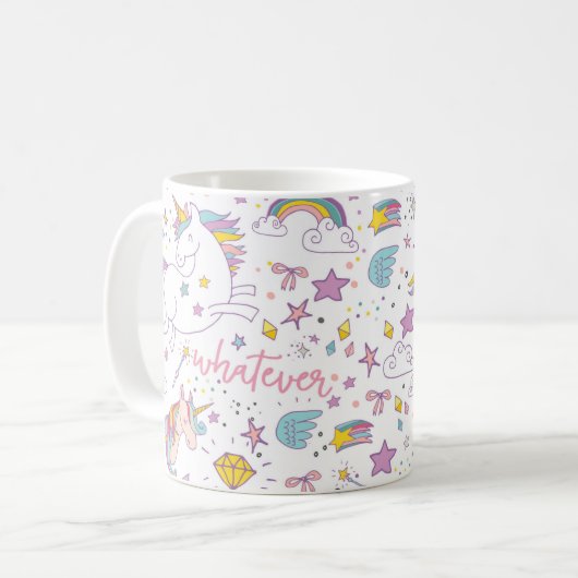 Mug de café Unicorne magique (Devant gauche)