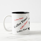 Mug de café unique avec café Écrit dessus (Gauche)