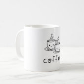 Mug de café unique avec conception de fixation des (Devant gauche)