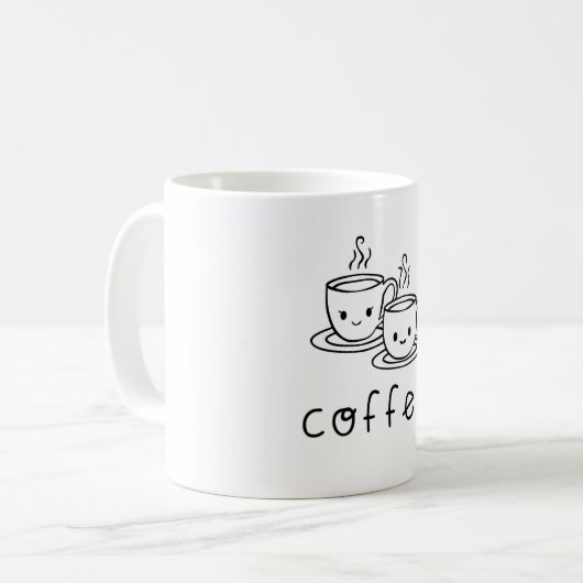 Mug de café unique avec conception de fixation des (Devant gauche)